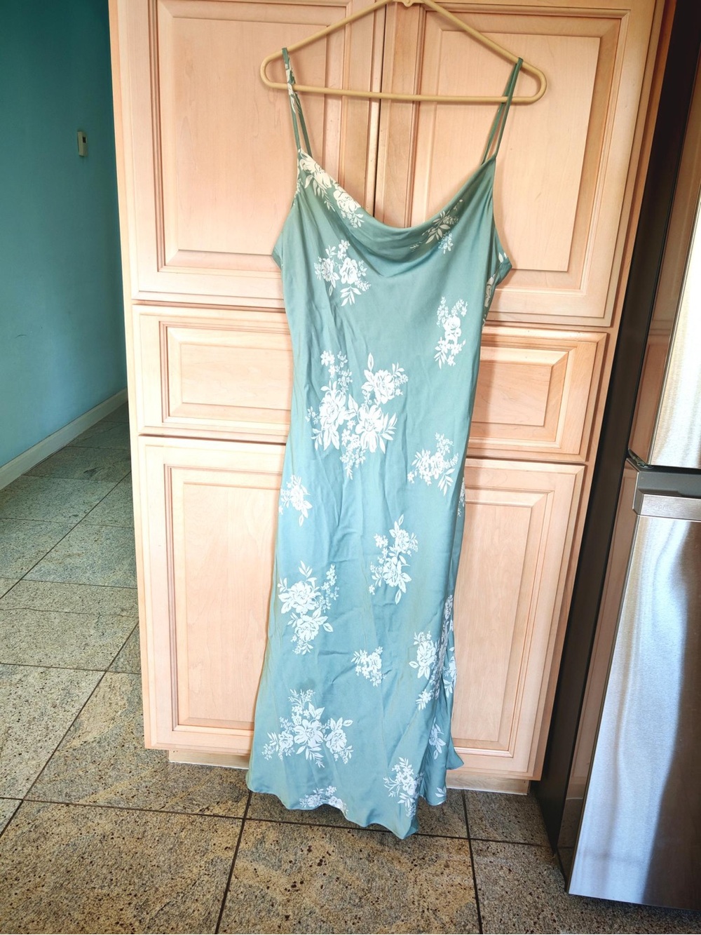 [LIKE 🆕] Altar’d State Slip Dress (Mint Green/Sage Color)